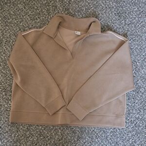 All in Motion Men's V-Neck Tan Sweater